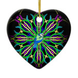 Bluebird in a spiral kaleidoscope girt collection ornaments