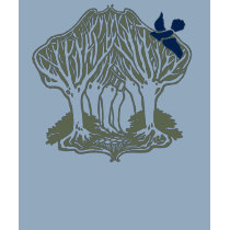 Bluebird in the trees. t-shirts by litabug Bluebird in the trees. t-shirts