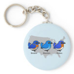 Bluebird Map Basic Keychain