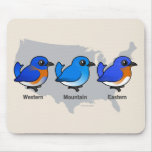 Bluebird Map Mousepad