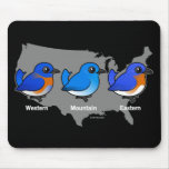 Bluebird Map Mousepad