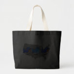 Bluebird Map Jumbo Tote Bag