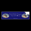 Bluebird Of Happiness Affirmation Bumper Sticker bumper stickers