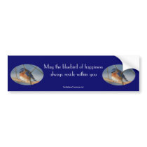 Bluebird Of Happiness Affirmation Bumper Sticker bumper stickers
