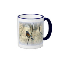 Bluebird of Happiness Coffee Mugs