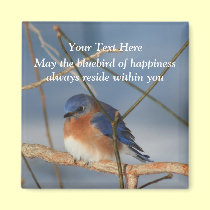 Bluebird Of Happiness Inspirational Magnet magnets