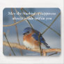 Bluebird Of Happiness Inspirational Mousepad