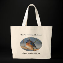 Bluebird Of Happiness Nature Photo Tote Bag