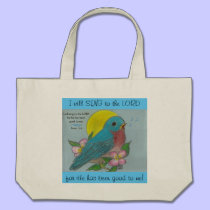 "BlueBird of Happiness" Psalm 13:6 Bag bags