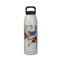 Bluebird on a Branch- Water Bottle water bottles