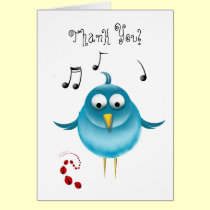 Bluebird Thank You Card