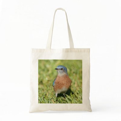 Bluebird Tote Canvas Bag by ThePhoto