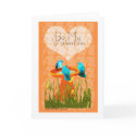 Bluebird Valentine collage card