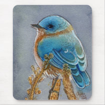 Bluebird Watercolor Mousepads
