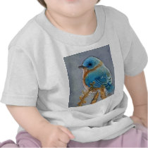 Bluebird Watercolor Tshirt