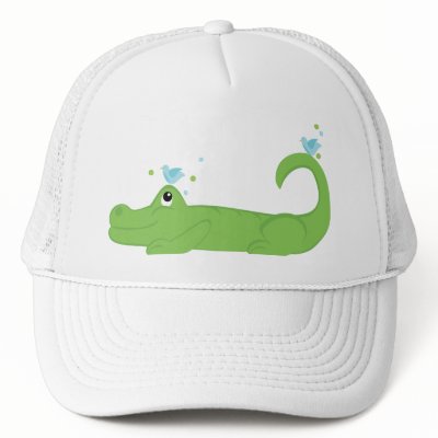 Bluebirds and Gator Hat by candystore