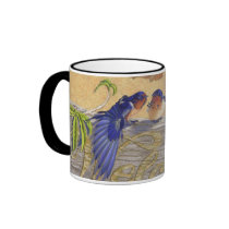 Bluebirds, barn swallows coffee mugs