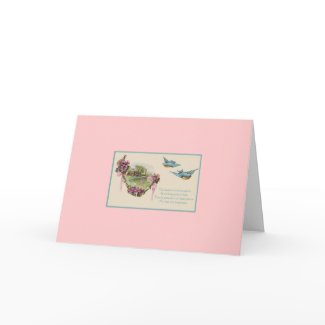 Bluebirds For Mother's Day card