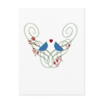 Bluebirds I postcards