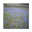 Bluebonnet Field phrase magnet by farmlife Bluebonnet Field phrase magnet