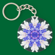 BlueBonnet Mandala Key Chain keychains