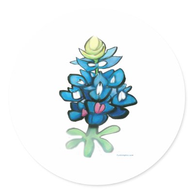 Bluebonnet Stickers by FunGraphix