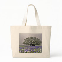 Bluebonnets in Snow - bag