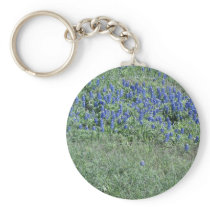 Bluebonnets In Texas Keychains