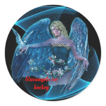 bluecolorfairyangels1yt9, blueangels ice hockey stickers