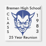 BlueDevil, CLASS, 1983, Bremen High School, 25 ... Refrigerator Magnet