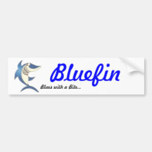 Bluefin, Blues with a Bite... Bumper Sticker