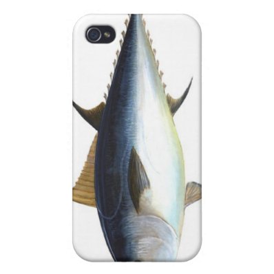 Bluefin Tuna illustration Case For iPhone 4