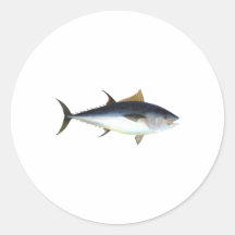 Bluefin Tuna Round Stickers