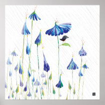 BLUEFLOWERRAIN POSTERS