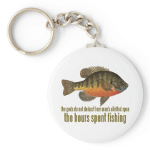 Bluegill Fishing Quote Key Chains