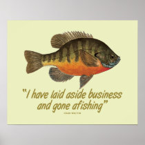 . Bluegill Fishing Quote Poster