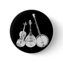Bluegrass Band B&W Button