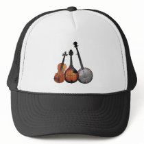 Bluegrass Band Cartoon Trucker Hat