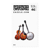 Bluegrass Band Filtered Postage Stamp