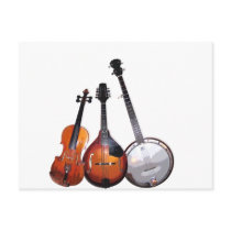 Bluegrass Band Post Card