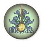 Bluegrass Banjo Design Magnets