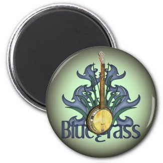 Bluegrass Banjo Design Magnets