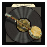 banjo, music, bluegrass, country, vinyl record,