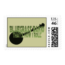 Bluegrass Banjo. That's How I Roll Stamp