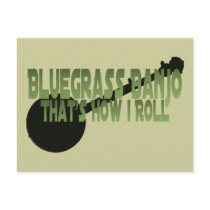 Bluegrass Banjo. That's How I Roll Post Cards
