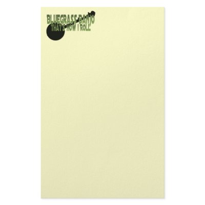 Bluegrass Banjo. That's How I Roll Custom Stationery by willowdewisp