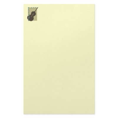 Bluegrass Bass: Less is More Stationery Paper by willowdewisp