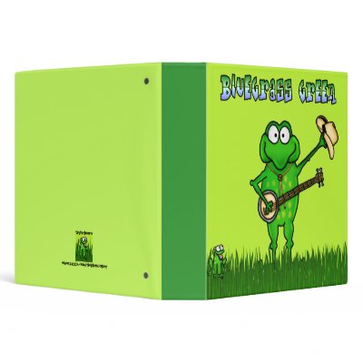 Bluegrass Green Binder by ticklemonkey