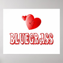Bluegrass Hearts Poster