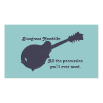 Bluegrass Mandolin - All the Percussion You Need Business Card Template